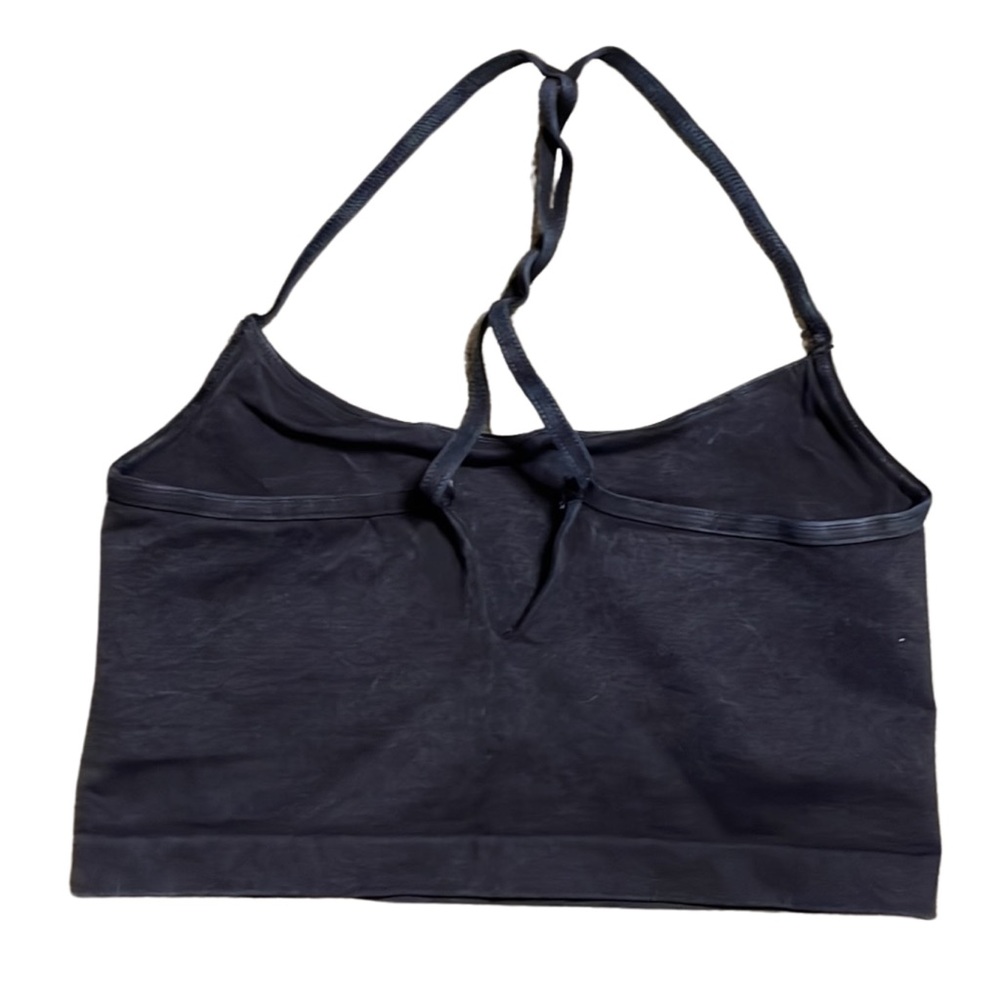 Good Karma Twist Crop Tank Washed Black M/L - Picture 3 of 4